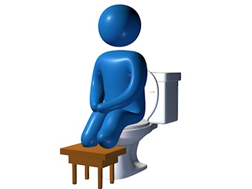toilet positioning of child with constipation